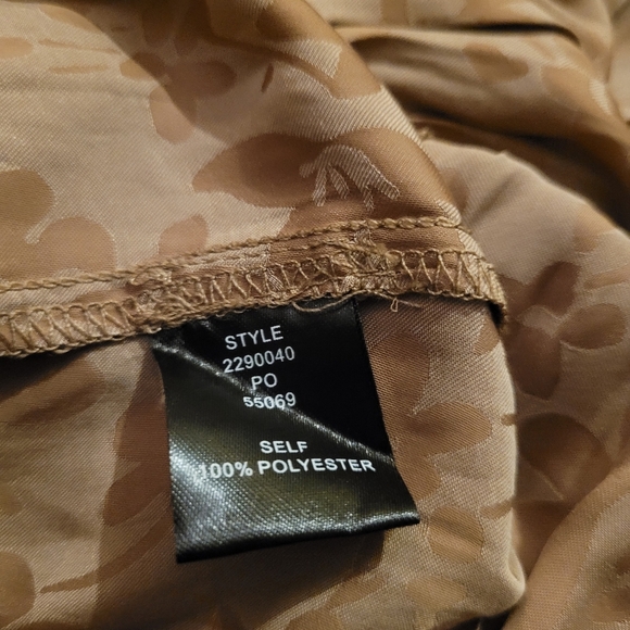 Current Air Elegant Tan Floral Dress. Size M. NWT - Picture 7 of 8